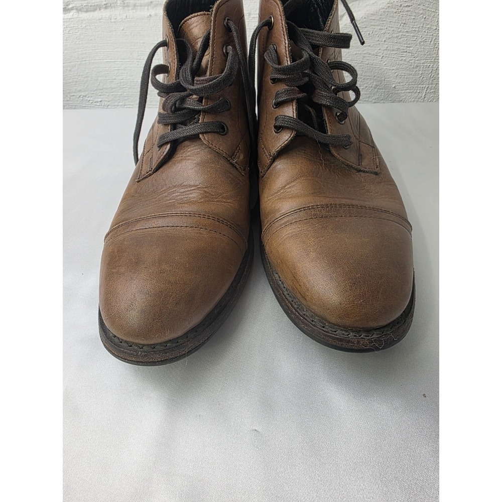 Thursday‎ Boot Co Cadet Walnut Leather Cap Toe Boots Mens 8.5 WLNCAD Rare - Picture 3 of 9